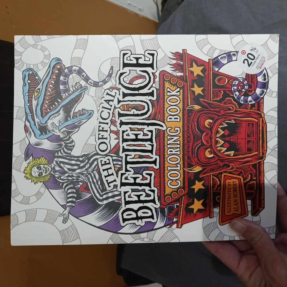 Beetlejuice The Official Coloring Book Paperback by Alan Robert